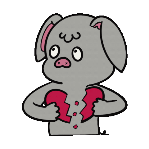 Piggy rabbit grey : popup !