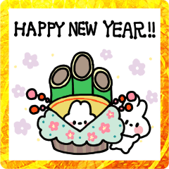 Rabbit Usachi New Year Sticker