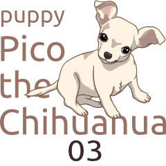 Puppy Pico the Chihuahua Sticker ver.3