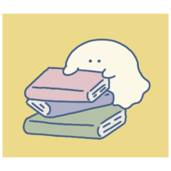 NanaseOGAKI_studying yellow little ghost