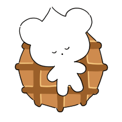 whipped cream bear sticker