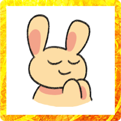 orange rabbit's new year greeting