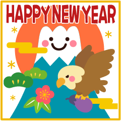 New Year animation Sticker with smile:Re