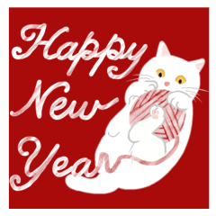 猫たちのお正月とクリスマス（英語版）