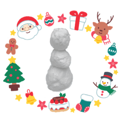 CHRISTMAS SNOW WHITE CHRISTMAS STICKER 1