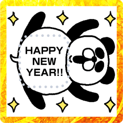 Happy New Year Panda Message!!!!!!