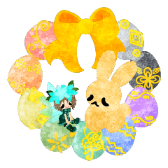 Universal Sticker -Rabbits and Fairies-