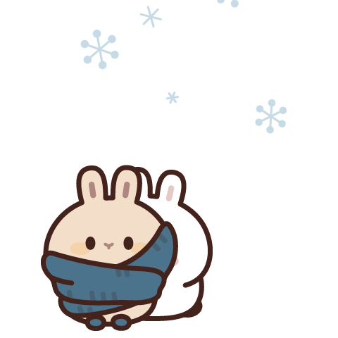 Greetings from the rabbits (Winter ver.)