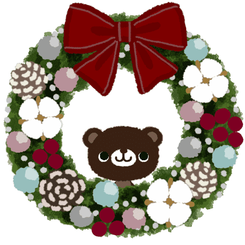 Bear and cat pop-up stickers-Winter2