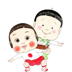 Animated Ringochan & Donchan