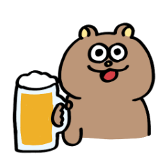 drunkard kuma-chan