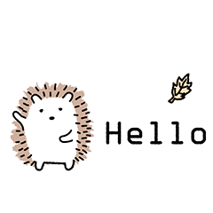 Hedgehog Kkuchi's Sticker