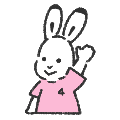 4 rabbit Sticker