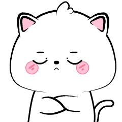 Lovely Vanilla Cat : Animated Stickers