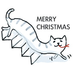 Snake Long Long Cat _ Merry Christmas