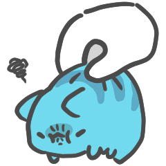 BugCat-Capoo mini Capoo and hand – LINE stickers | LINE STORE