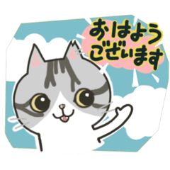 Daily sticker of cat and dog