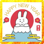 honwaka usagi new year sticker
