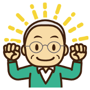 Elderly Man in Green Dairy Stickers