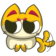 かわいい小さな黄色い猫 03