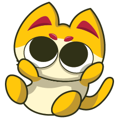 かわいい小さな黄色い猫 02