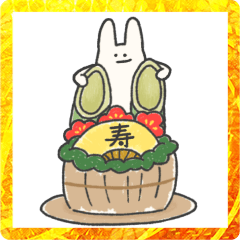 Usagi  Akeome Sticker