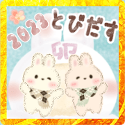 Jump out Mofumofu cute Usa-chan2New year