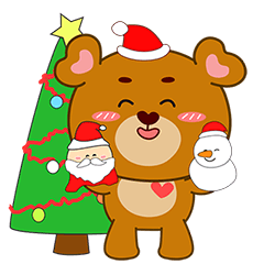 Lovely teddy Christmas time