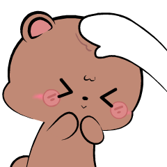 Chubby bear 5: Animated Stickers