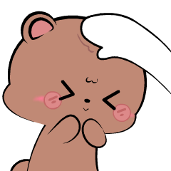 Chubby bear 5: Animated Stickers