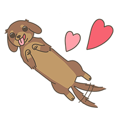 Dachshund Maron-chan's LINE sticker