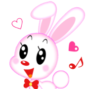 digital white rabbit