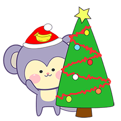Christmas Violet monkey