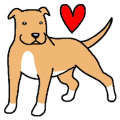 Dog Stamp American Pit Bull Terrier