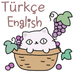 Round Cats -Foodies- Turkish and English