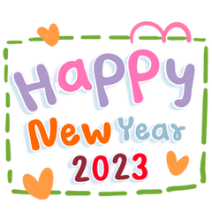 Chat Pastel Happy New Year 2023