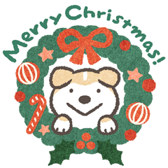 Shiba-Dog & Shiba-Puppy's Christmas jp