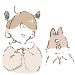 wanco to onnanoco no yurui sticker