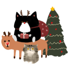 賓士貓澎澎- 你說我畫聖誕企劃!