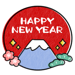 Various sticker of New Year's holidays6