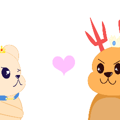 Deer Emperor & Bear Queen on air