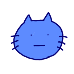 blue cat stickers ninini