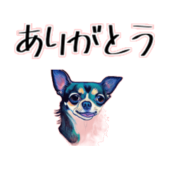 Chihuahua Oil painting Sticker