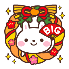 Rabbit New Year Big Sticker 2023(tw)