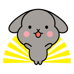 Funny Grey Rabbit