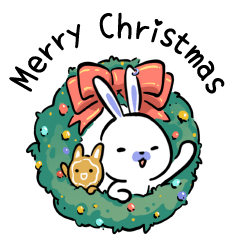 Blue Bunny - Merry Christmas & New Year