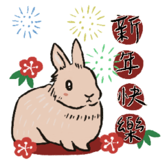 彩色兔兔的新年對話篇