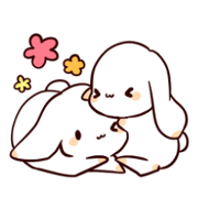 Cute bunny Sticker by gingitune