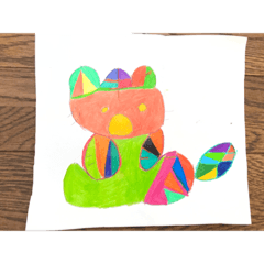 色つけクマくん