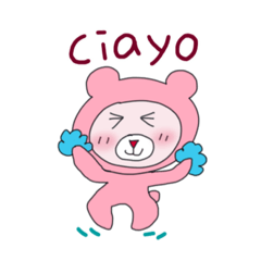 Cute pink bear Madda(Indonesian version)